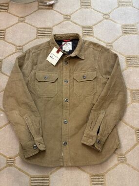 NWT Iron & Resin Keystone Quilted Corduroy Shirt Jacket